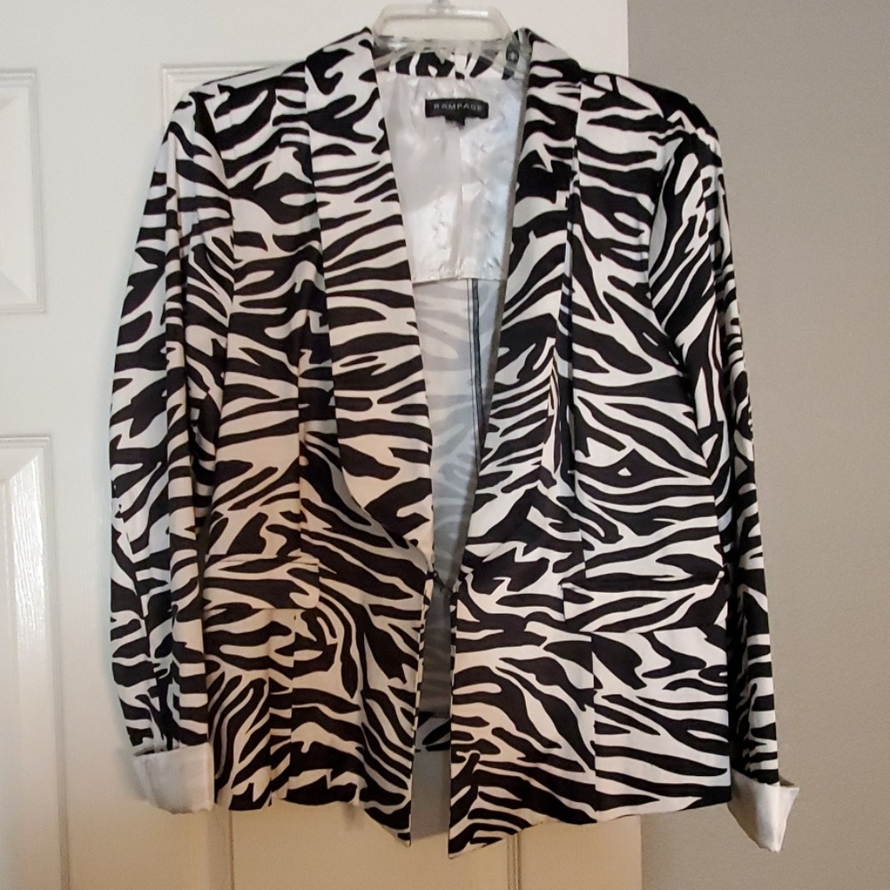 Zebra print blazer - XL